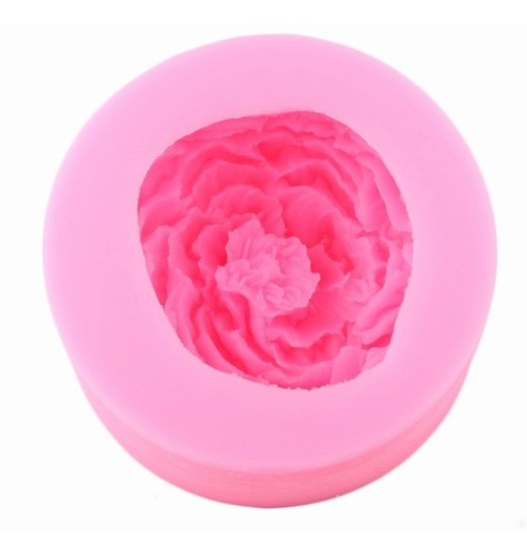 Molde De Silicona Peonía Para Resina Fondant Jabón