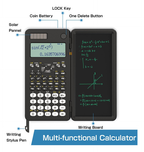 Calculadora Científica Roatee De 82 Ms Con Bloc De Notas Par