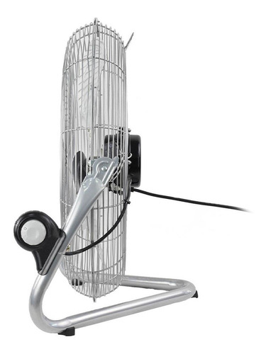 Ventilador de pared y de piso Mytek 3306 plateado con 3 aspas de metal, 20" de diámetro 127 V