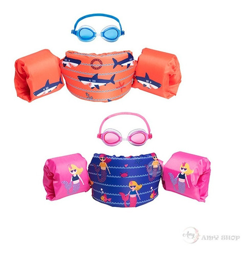 Chaleco Infantil Con Espuma Swim Safe Con Gafas 4-6 Años 