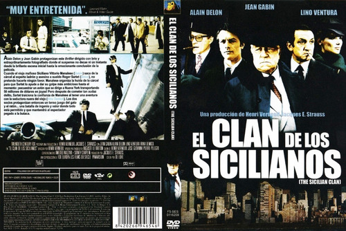 El Clan De Los Sicilianos - Alain Delon - Jean Gabin - Dvd