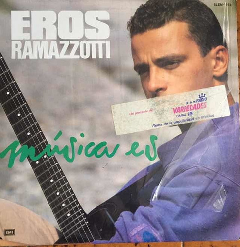 Eros  Ramazzotti Lp Música Es  Vinilo Promocional Seminuevo