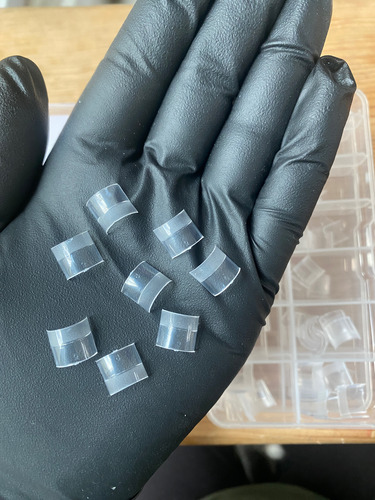 Tips Soft Ultra Cortos Kalanzi Uñas Postizas Transparente Cuadradas