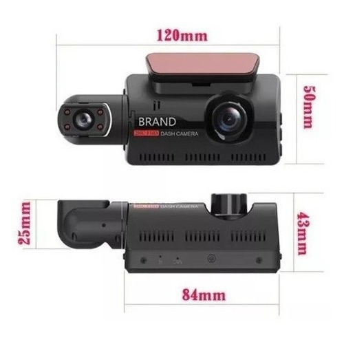 Cámara dual Dashcam 1080p Dvr para vehículos