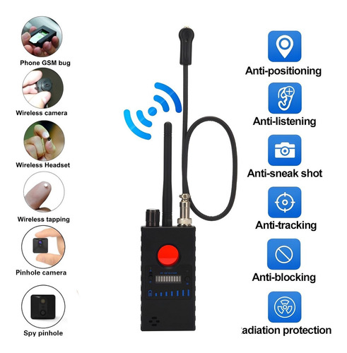 Detector De Cámaras Ocultas, Micrófonos Y Radio Frecuencias