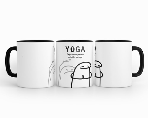 Taza Florks Frase Yoga Chusca