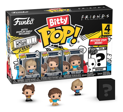Pack De 4 Minijuguetes Coleccionables Funko Bitty Pop! ¡amig