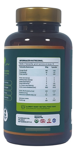 Spirulina Mater 100% Natural Frasco De Spirulina De 180 Tab