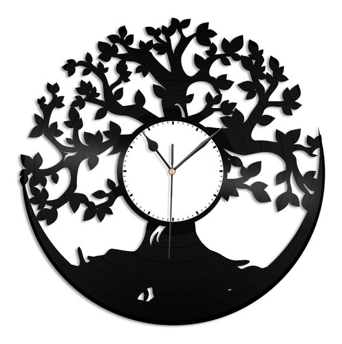 Reloj Corte Laser 2910 Plantas Arbol Con Hojas