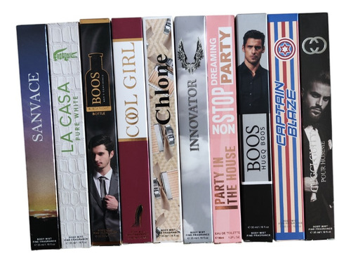 Lote 100 Perfumes Bolsillo Económico Mayoreo Surtido