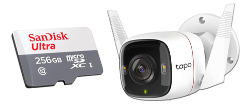Câmera Ip Wi-fi Tp-link Tapo C320ws + Cartão Micro Sd 256gb