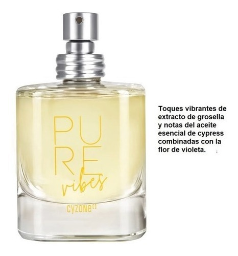 Perfume Fragracia Body De Mujer Pure Vibes Cyzone Fresco