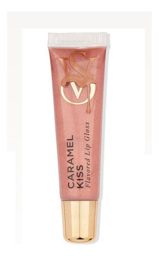 Brillo de labios Victoria's Secret Flaroed, 13 g, acabado transparente brillante, color Caramel Kiss