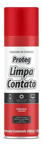 Limpa Contato Elétrico Eletrônico Proteg 300ml/150g