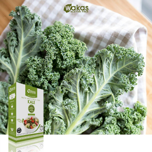 Imagen 2 de 8 de Pasta Fusilli Multicereal Con Kale Wakas Fideos Proteicos