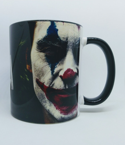 Imagem 1 de 8 de Duas Canecas Coringa E Joker, Branca E Preta Alça E Interior