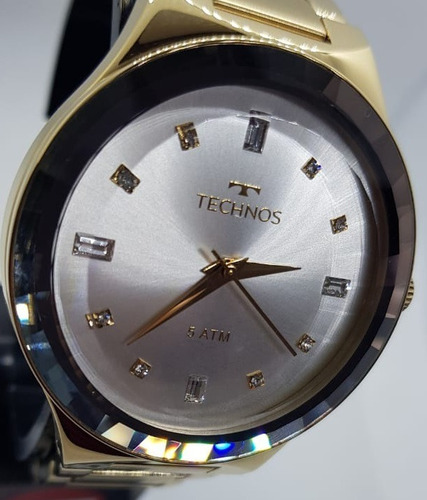 Relógio Technos Elegance Crystal Swarovski 2036mjk/4k