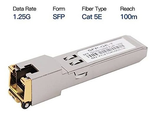 4pcs 1000base-t Gigabit Sfp A Rj45 Para Cisco, Meraki,