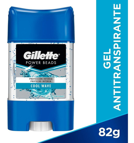 Desodorante Gillette Power Beads Gel 82 Gr Cool Wave