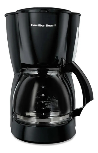 Cafetera De Goteo 49316rg 12 Tazas Negra Hamilton Beach Negro