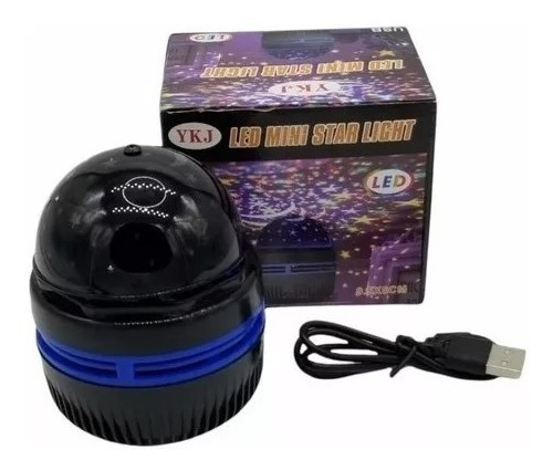 Lampara Velador Proyector De Estrellas Luna Luz Rgb 360 Usb