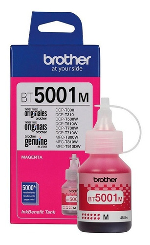 Botella Tinta Brother Original Bt5001m Magenta T300 T500w