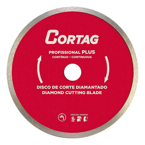 Disco Diamantado Contínuo Profissional Plus 254mm Cortag Cor Vermelho