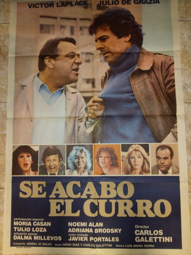 Poster Pelicula - Se Acabo El Curro Año 1983 Casan, Laplace