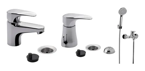 Juego Griferia Monocomando Fv Melincue Ducha Lavatorio Bidet