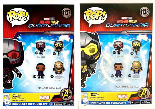 Funko Pop Ant-man #1137 Y Wasp #1138 Ant-man Quantumania