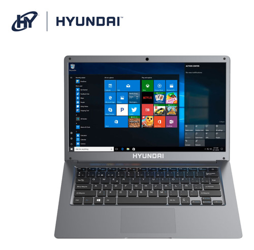 Laptop Hyundai Hybook, Celeron, 4gb Ram/ 64gb + 1tb Hdd, W10