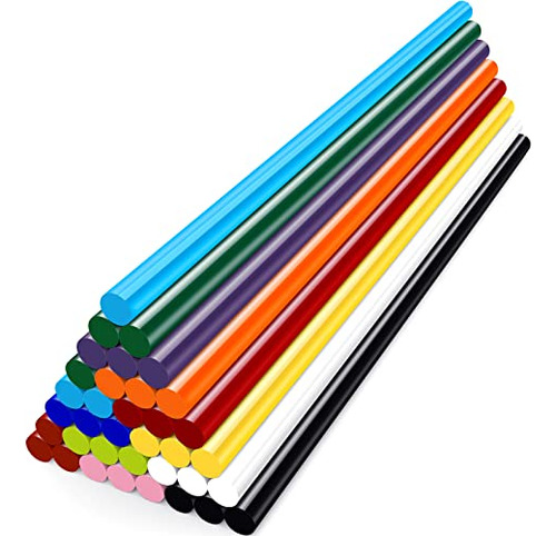 Colored Hot Glue Sticks,  8  Long X 0.27  Dia Hot Melt ...