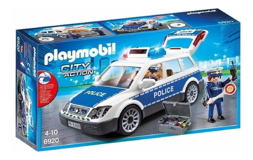 Playmobil 6920 City Auto Policia Luz Sonido Mundo Manias