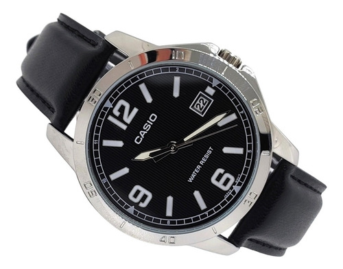 Imagen 5 de 8 de Reloj Casio Original Cuero Mtp-v004l-1b