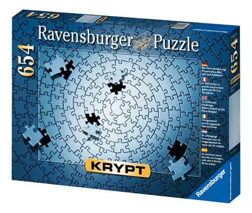 Rompecabezas Ravensburger Krypt Todo Plateado 654 Piezas