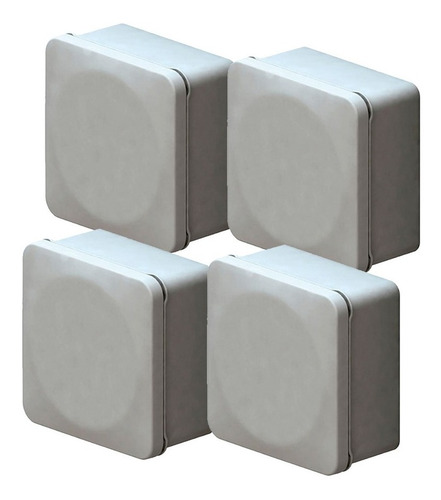 4 Cajas Nema Lisa De 100x100x45 Mm Ip65 Presión Proteccion