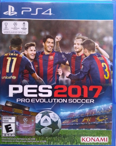 Juego Pes 2017. Pro Evolution Soccer. Ps4