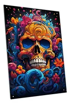 Comprar Cartel Chapa Decorativo Calavera Craneo Esqueleto B78