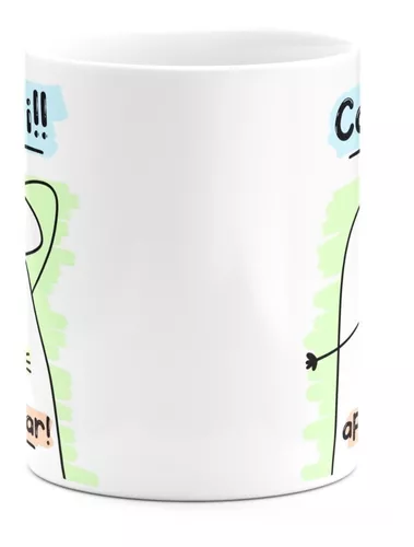 Caneca Flork Meme Pensaram Que eu Estava Na Pior