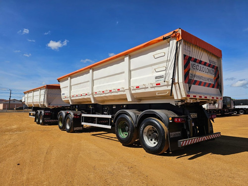 Carreta Rodocaçamba Randon 35m³ 22/22 C/ Lona Fácil 6 Eixos