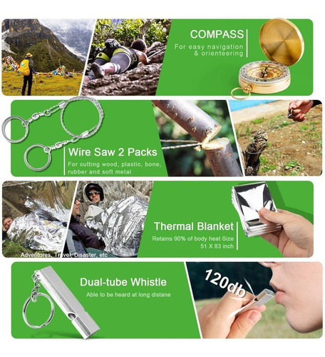 Kit De Supervivencia Militar Al Aire Libre Herramientas De