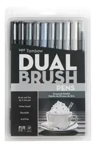 Comprar Set 10 Marcadores Tonos Grises Doble Punta Tombow