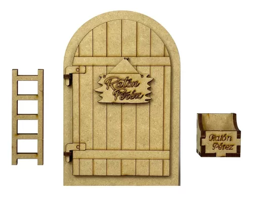 Puerta Ratoncito Pérez – Little Dreams Corte láser en madera