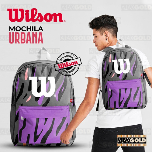 Imagen 2 de 9 de Mochila Wilson Mujer Urbana Deportes Gym Porta Notebook