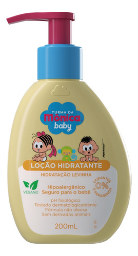 Kit Turma Da Mônica Baby Cachinhos Shampoo Condicionador Loção Levinha 600ml
