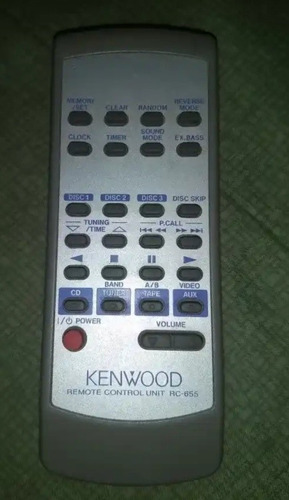 Control Remoto Equipo Música Kenwood Rc-655