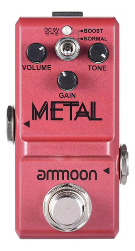 Pedal De Efectos Metal Heavy Series Nano Guitar Ammoon