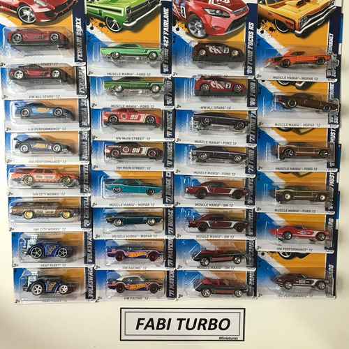 Hot Wheels Coleção Completa Superized 2012 + Normal 30 Minis