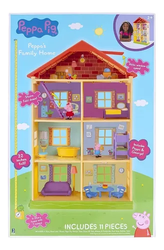 Casa Gigante Da Peppa Pig 55 Cm Com Peppa E George Inclusos - Ri Happy