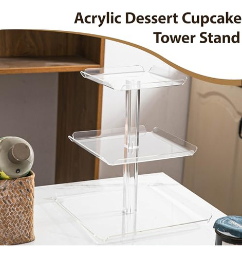 Torre De Cupcakes De 3 Niveles Para 24 Cupcakes, Soporte De
